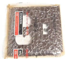 VINTAGE NOS SIERRA RIBBED BROWN PLASTIC BAKELITE DOUBLE SWITCH COVER PLATE - Picture 1 of 4