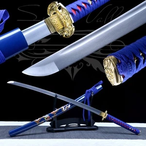 Handmade Katana/Carbon steel/Collectible Samurai Sword/Full Tang/Real - Picture 1 of 11
