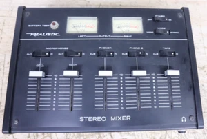 Used Realistic 32-1100A Stereo Mixer Sound Analog Portable Vintage No Power Cord - Picture 1 of 8