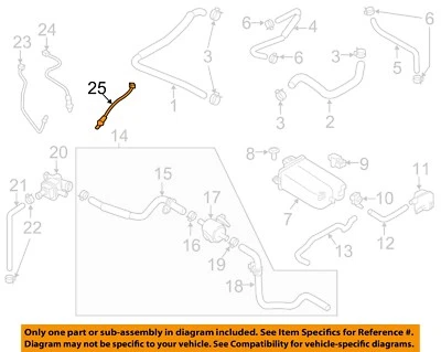 Sensor de oxigênio Nissan OEM 19-25 Altima Emission Components-Rr 226A06CC0B - Imagem 1 de 2