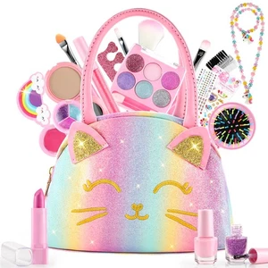 Kit de Maquillaje para Niños para Niñas Conjunto de Maquillaje Real Kit de Maquillaje Lavable Juguetes para Pequeños - Imagen 1 de 5