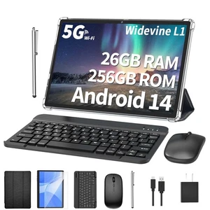 Android Tablet with Keyboard, 26GB RAM, 256GB ROM(1TB Expand), 10.1 inch Andr... - Picture 1 of 7