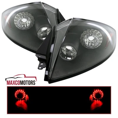 Black Tail Lights Fits 2006-2011 Mitsubishi Eclipse LED Brake Lamps Replacement - Image 1 of 4