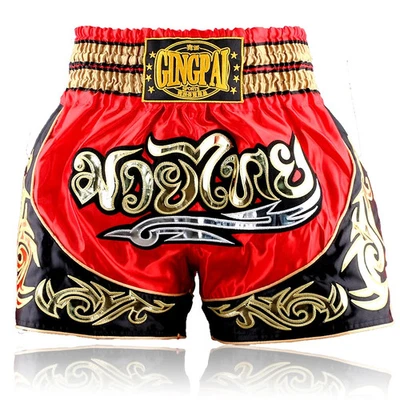 Muay Thai shorts professional Sanda boxing suit adult competition training MMA - Image 1 of 4