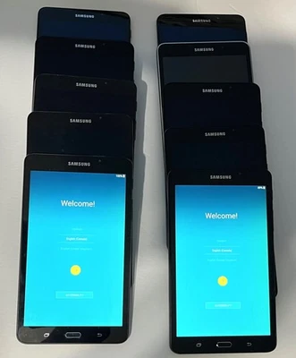 A lot of TEN Samsung Galaxy Tab A T280 7" 8GB Android Tablet (WiFi) - Very Good - Image 1 of 3