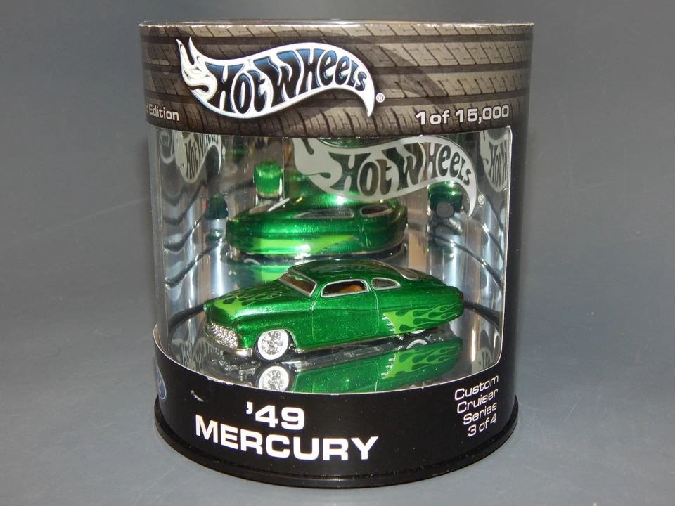 Hot Wheels 100% 'OIL Can '49 Mercury Lead Sled green MINT in Package - Image 1 of 1