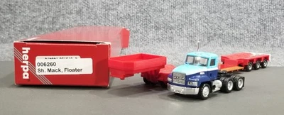 HERPA HO 1:87 006260 SH MACK FLOTADOR 8 EJES SEMIRREMOLQUE 10" IOB Foto 1 de 4