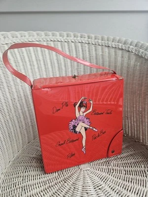 Vintage Balerina carrying Case  1950's  Red Color!😍😍😍 - Image 1 of 4