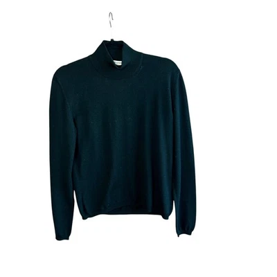 Giorgio Armani Le Collezioni Black 100% Wool Classic Turtleneck Sweater Size 10 - Image 1 of 4