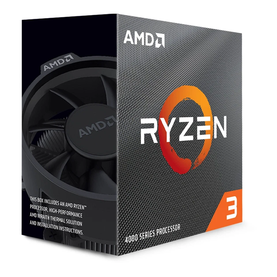 AMD 100-100000510BOX AMD RYZEN 3 4100 WITH WRAITH STEALTH COOLER 4/8 AM4 - Image 1 of 1