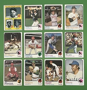 1973 Topps Baseball Partial / Starter Set (360/660) w/ HOF • Mid-Grade - Picture 1 of 19