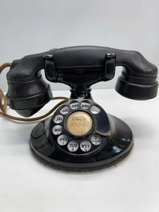 Western Electric D1 Rotary Dial Telephone E1 Headset 1940's VINTAGE Works! - Picture 1 of 12