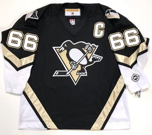 MARIO LEMIEUX PITTSBURGH PENGUINS 2003 KOHO BLACK JERSEY XL NEW - Picture 1 of 5