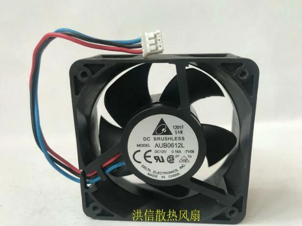 Delta 6025 AUB0612L DC12V 0.16A 6CM3 line mute cooling fan - Image 1 of 4