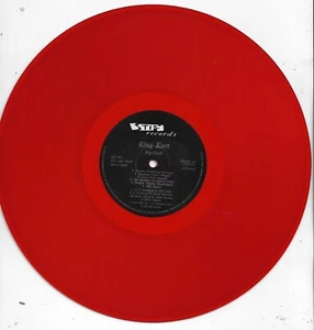 KING KURT big cock U.K. STIFF LP_original 1986 RED VINYL n. mint - Picture 1 of 4