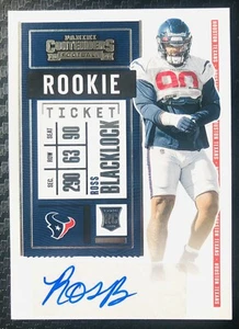 Ross Blacklock 2020 Contenders Rookie Ticket Autograph #165 Houston Texans TCU - Picture 1 of 2