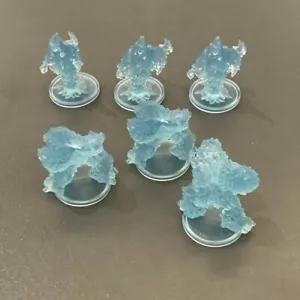 6pcs Blazing Skeletons & Wraith Miniatures DND Castle Ravenloft Board Game TRPG - Picture 1 of 6