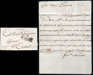 Lérida - Prefilatelia - PE 6 - 1788 - Carta de Lérida a Calaf - Imagen 1 de 1