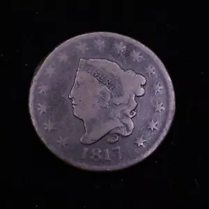 1817 Matron Head Large Cent 15 Stars - Picture 1 of 5
