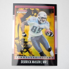 2001 Bowman Chrome Gold Refractor /99 Derrick Mason #37