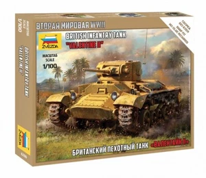 Zvezda 6280 - 1:100 Valentine II Tanque Británico Infantería WWII - Nuevo - Imagen 1 de 1