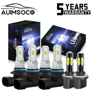 For Cadillac Escalade Sport Utility 2002-2004 LED Headlight Fog Light Bulbs Kit - Picture 1 of 15