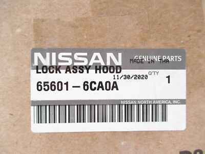 Original OEM Nissan 65601-6CA0A capó delantero pestillo macho 2019-2021 Altima Foto 1 de 4