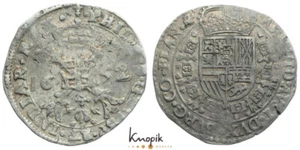 Bélgica-Flandes, Felipe IV, Patagonia 1652, Brujas, Delmonte 297, 27,96g. - Imagen 1 de 1