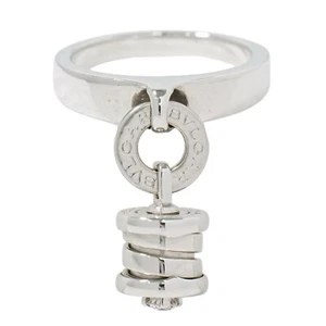 Anillo de diamantes BVLGARI B cero un elemento 1P oro blanco 750 EE. UU. 5 7,4 g - Imagen 1 de 9