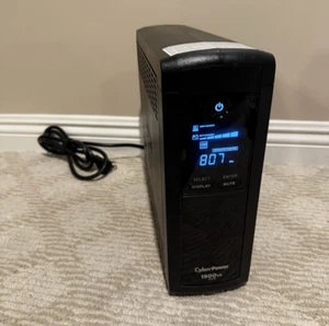 CyberPower CP1500AVRLCD 1500VA 900W Intelligent LCD UPS System - Black - Photo 1/4