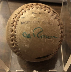Al Rosen And Bob Neal Signed Vintage Baseball Cleveland Indians Rare - Imagen 1 de 7