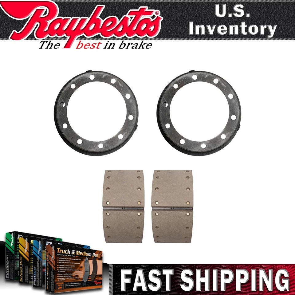 Kit trasero Raybestos tambores de freno y zapatas de freno para Ford CF8000 1995 1994 Foto 1 de 4