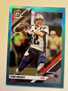 🐟 2019 Panini Donruss Optic AQUA /299 Tom Brady 🐐 #63 holo gold prizm MINT