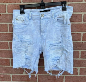 ROYAL SPIRIT hellblau Denim Herrenjeans Shorts Größe Distressed Gr. 30 - Bild 1 von 4