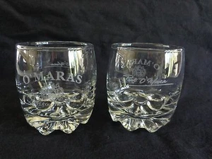 Juego de 2 gafas de whisky Lowball crema country irlandés conjunto de 2 escudo de armas con logotipo - Imagen 1 de 7