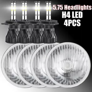 5-3/4 5.75" LED Round Headlights kit Combo For BMW 325i 528i 535i E30 - Picture 1 of 17