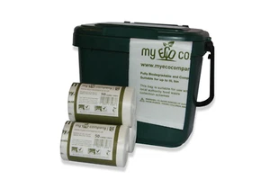 5L - 6L Compostable Kitchen Food Waste Caddy Liners / Biodegradable Bin Bags 5l - Picture 1 of 8