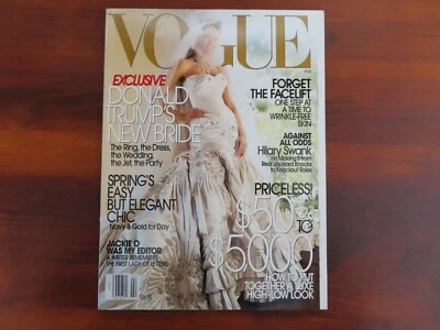 Vogue February 2005 Melania Trump, Hilary Swank, Daria Werboy Foto 1 de 4