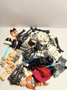 L ego Star Wars Lot Incomplete Parts Lightsabers Guns Read See Pics Used - Picture 1 of 10