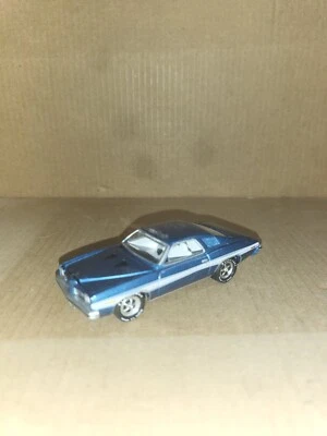 Pontiac Le Mans GT Johnny Lightning 1973 suelto 1/64 azul/blanco Foto 1 de 2
