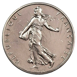 France - 1 franc Semeuse 1996 BU - nickel - F.226/44 Gad.474 KM.925.1 monnaie - Imagen 1 de 2