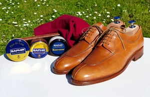 BEAUTIFUL HESCHUNG – Brown Leather Split Toe Derby Shoes (UK 7,5 | US 9 | EU 42) - Bild 1 von 13