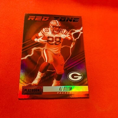 A.J. Dillon RED ZONE Green Bay Packers 2022 Playbook INSERT Card RZ-15 - Image 1 of 2