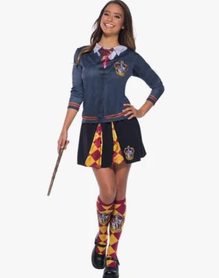 Harry Potter Gryffindor Adult Halloween Costume Top - Image 1 of 2