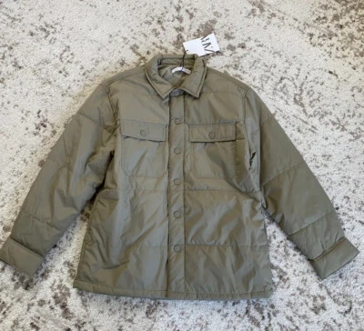 Nuevo Zara Niños Caqui Claro Acolchado Sobrecamisa Chaqueta Abrigo Talla 10 Foto 1 de 4