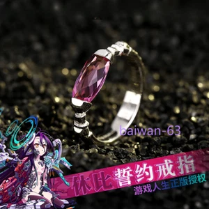 Anime NO GAME NO LIFE Zero Schwi Anillo Cosplay Accesorios Plata 925 Joyería Regalo - Imagen 1 de 11