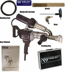 Kit de máquina de soldadura por extrusión de plástico portátil 220V EX2 W soldadura por aire caliente - Imagen 1 de 19
