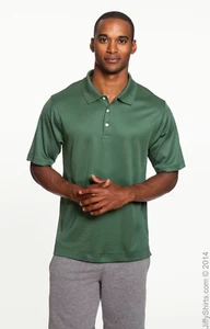 Devon & Jones Men's Pima-Tech™ Jet Piqué Polo - Forest Green - Size Medium - Foto 1 di 6