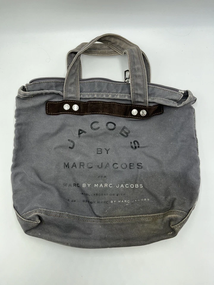 Bolso de Mano Jacobs By Marc Jacobs de Lona Algodón Cuero Borde Y2K Foto 1 de 4