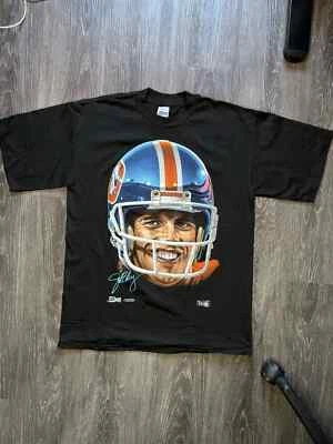Camisa Denver Broncos Vintage NFL 1992 John Elway Salem Sportswear Big Face Grande - Imagem 1 de 4